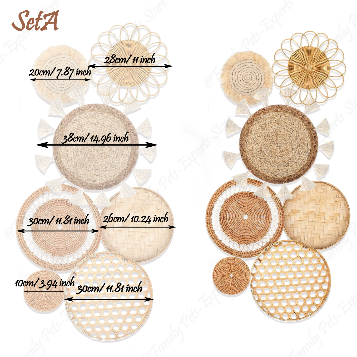 decoration murale osier