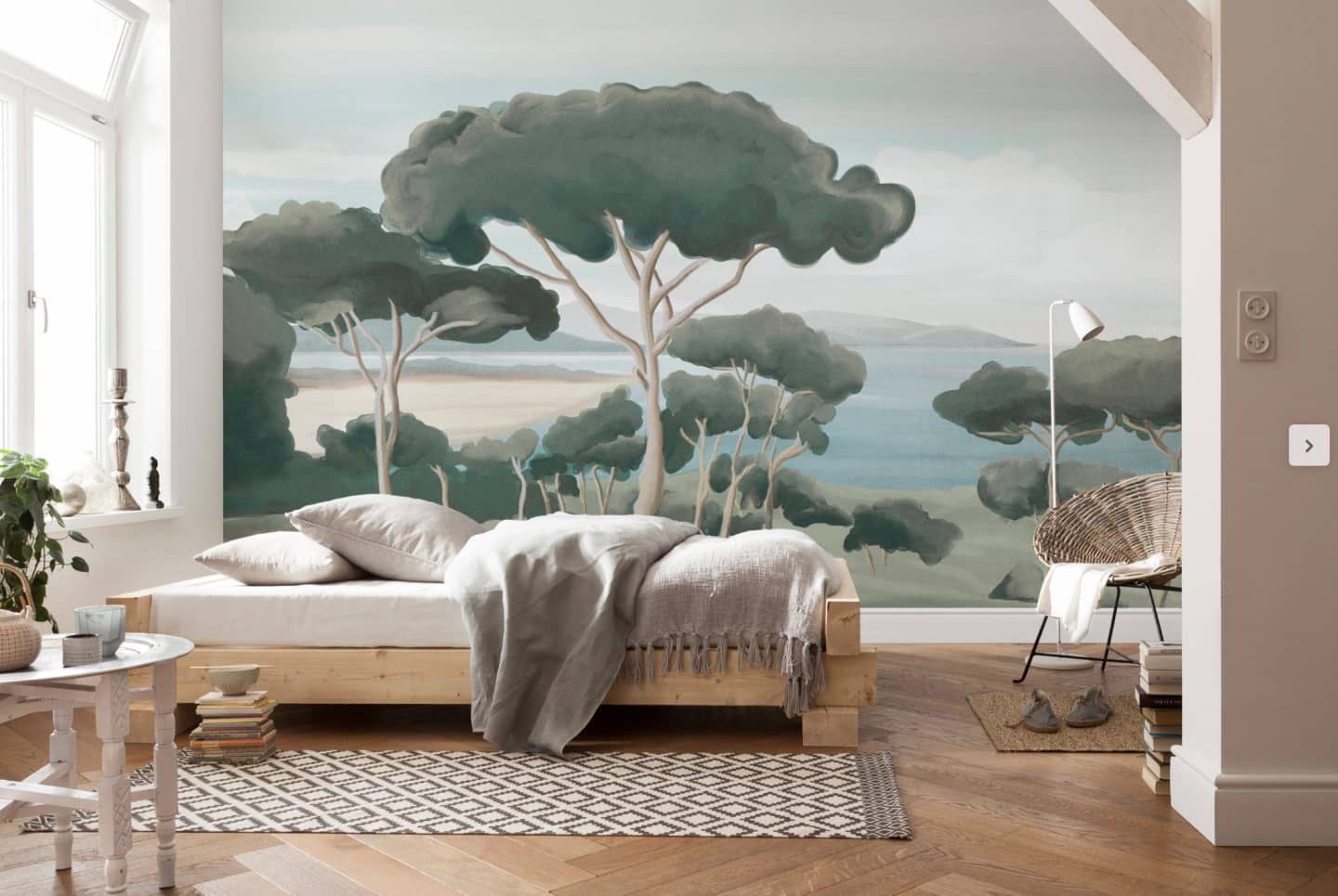 papier peint tendance salon