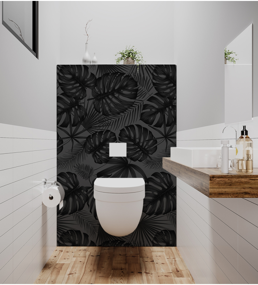 papier peint wc original