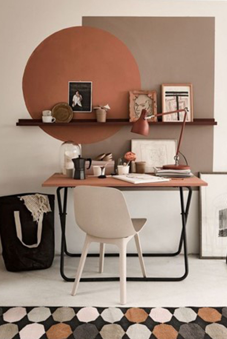 deco peinture murale geometrique