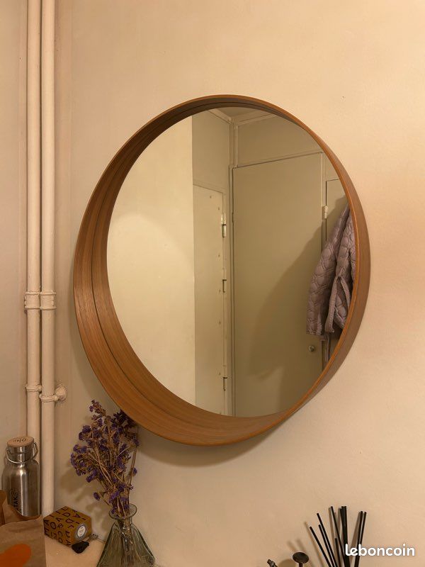 miroir rond bois ikea