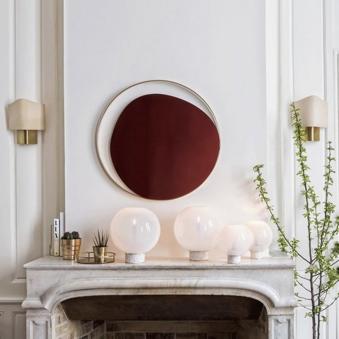 miroir rond design