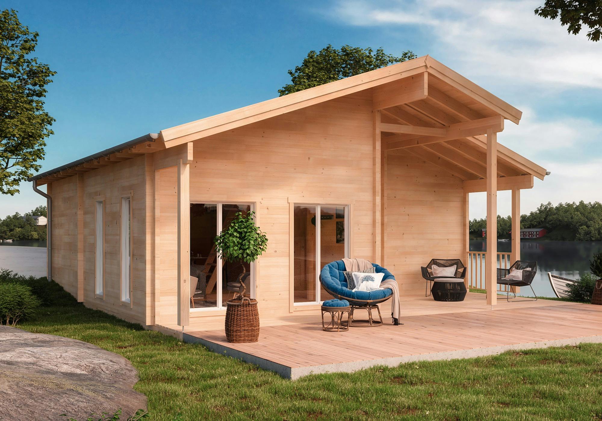 kit chalet en bois habitable