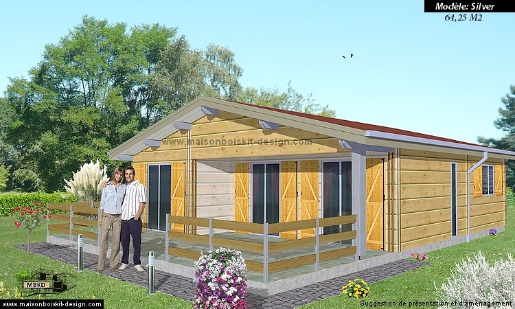 chalet en bois habitable en kit