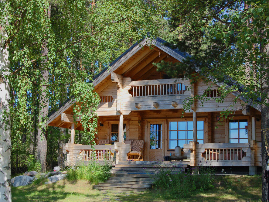 chalet en bois habitable livré monté 50m2