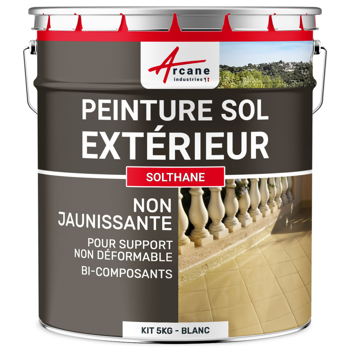 peinture blanche exterieur beton